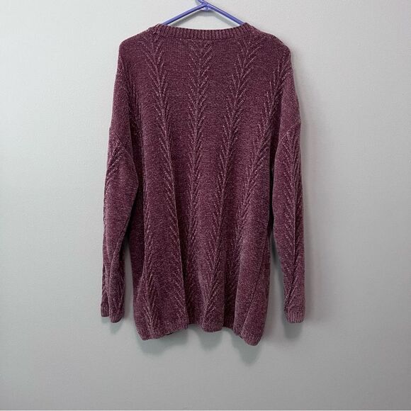 Orvis Dusty Pink Chenille Pullover Sweater Size XXL - Picture 5 of 7
